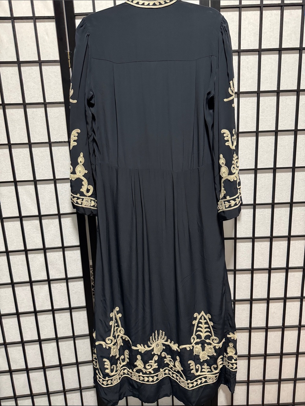 Isabel Marant Étoile Feliana Embroidered Midi Dress Size FR 40 (US 8) - Picture 15 of 16